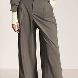 Athleta Charcoal Wide-Leg Pants